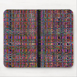 Abstrakt glühendes Neonlinienmuster Mousepad