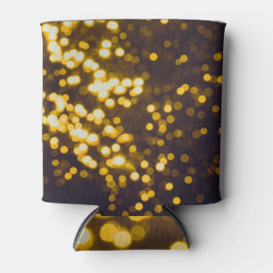 Abstrakt Gold Bokeh Black Background Dosenkühler