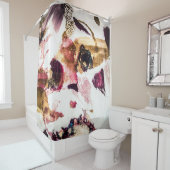 Abstrakt Gold Glitzern Kreative Kunst Duschvorhang (Beispiel)