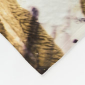 Abstrakt Gold Glitzern Kreative Kunst Fleecedecke (Ecke)