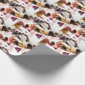 Abstrakt Gold Glitzern Kreative Kunst Geschenkpapier (Ecke)