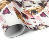 Abstrakt Gold Glitzern Kreative Kunst Geschenkpapier (Rolleneckpunkt)