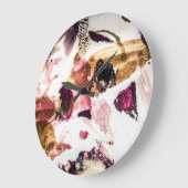 Abstrakt Gold Glitzern Kreative Kunst Große Wanduhr (Winkel)