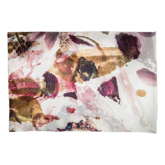 Abstrakt Gold Glitzern Kreative Kunst Kissenbezug (Vorderseite)