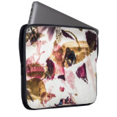 Abstrakt Gold Glitzern Kreative Kunst Laptopschutzhülle (Vorne Rechts)