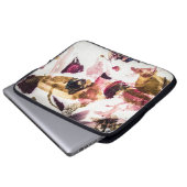 Abstrakt Gold Glitzern Kreative Kunst Laptopschutzhülle (Vorne Knopf)