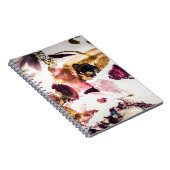 Abstrakt Gold Glitzern Kreative Kunst Notizblock (Rechte Seite)