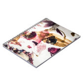 Abstrakt Gold Glitzern Kreative Kunst Notizblock (Linke Seite)