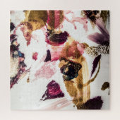 Abstrakt Gold Glitzern Kreative Kunst Puzzle (Horizontal)