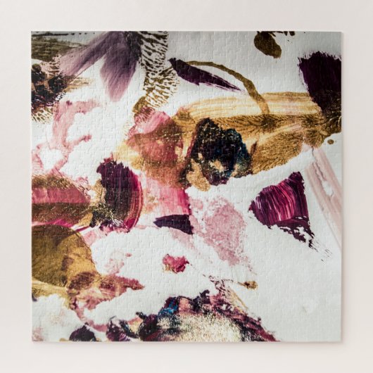 Abstrakt Gold Glitzern Kreative Kunst Puzzle (Vertikal)