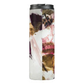 Abstrakt Gold Glitzern Kreative Kunst Thermosbecher (Rückseite)
