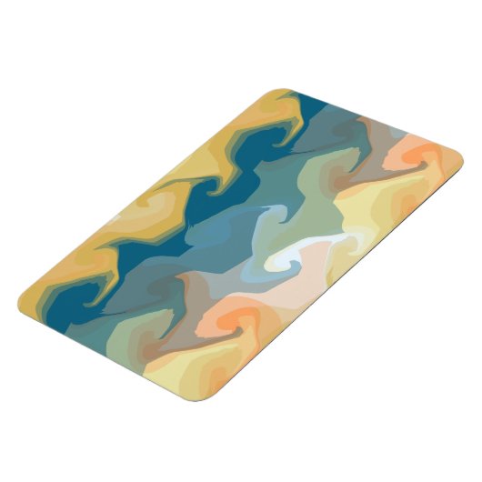 ABSTRAKT GOLD GREEN BUE MAGNET (Linke Seite)