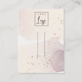 Abstrakt-Gold-Lila-Logoklammer Visitenkarte (Vorderseite)