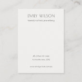 Abstrakt-Gold-Lila-Logoklammer Visitenkarte (Rückseite)