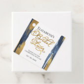 Abstrakt Gold Navy Blue Brautparty Vielen Dank Geschenkanhänger (Beispiel)