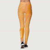Abstrakt Gold Orange Leggings (Rückseite)