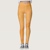 Abstrakt Gold Orange Leggings (Vorderseite)