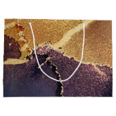 Abstrakt Golden Große Geschenktüte (Rückseite)