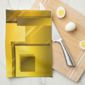 Abstrakt-Golden Yellow Geschirrtuch (Viertel Falte)