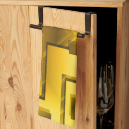 Abstrakt-Golden Yellow Geschirrtuch