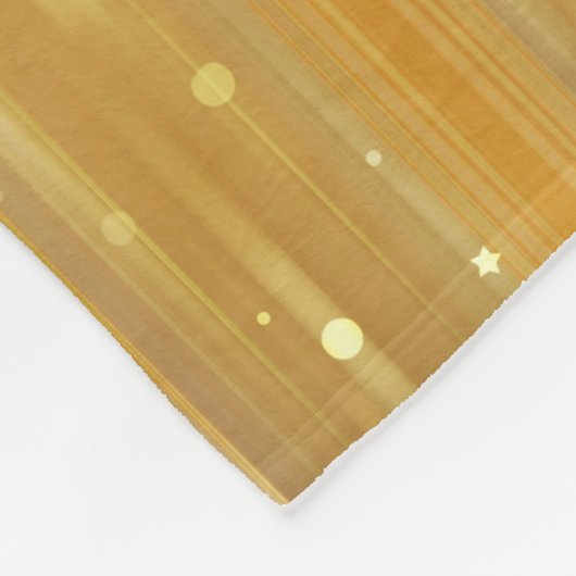 Abstrakt goldgelb mit Glitzer Fleecedecke (Ecke)