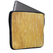 Abstrakt goldgelb mit Glitzer Laptopschutzhülle (Vorne Rechts)