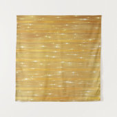 Abstrakt goldgelb mit Glitzer Wandteppich (Vorderseite (Horizontal))