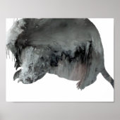 Abstrakt Gopher-Silhouette Poster (Vorne)