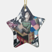 Abstrakt Graffiti Artwork Keramikornament (Links)