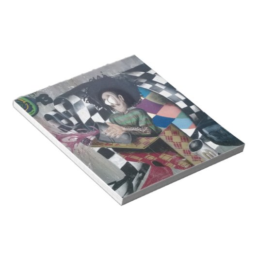 Abstrakt Graffiti Artwork Notizblock (angewinkelt)