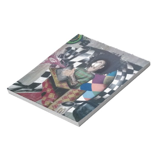 Abstrakt Graffiti Artwork Notizblock (Rotiert)