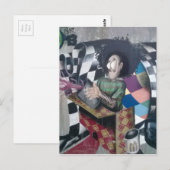 Abstrakt Graffiti Artwork Postkarte (Vorne/Hinten)