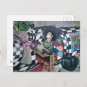 Abstrakt Graffiti Artwork Postkarte (Vorne/Hinten)