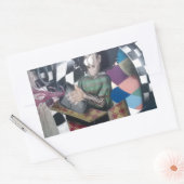 Abstrakt Graffiti Artwork Rechteckiger Aufkleber (Umschlag)