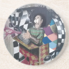 Abstrakt Graffiti Artwork Sandstein Untersetzer