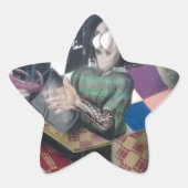 Abstrakt Graffiti Artwork Stern-Aufkleber (Vorderseite)