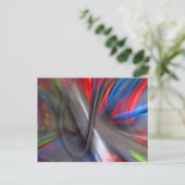 Abstrakt Graffiti Postkarte (Stehend Vorderseite)