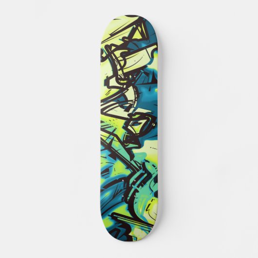 Abstrakt Graffiti Skateboard (Vorderseite)