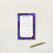 Abstrakt Graffiti Street Swirl Post-it Klebezettel (Auf Schreibtisch)