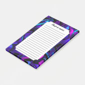 Abstrakt Graffiti Street Swirl Post-it Klebezettel (angewinkelt)