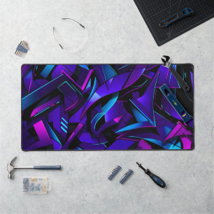 Abstrakt Graffiti Street Swirl Schreibtischunterlage