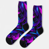Abstrakt Graffiti Street Swirl Socken (Linkes Detail)