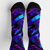 Abstrakt Graffiti Street Swirl Socken (Oben)
