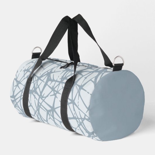 Abstrakt Grau Duffle Bag (Linke Seite)