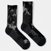 abstrakt grau und schwarz socken (Rechts)