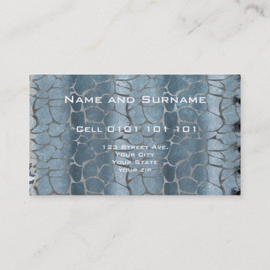 Abstrakt grau visitenkarte (Rückseite)