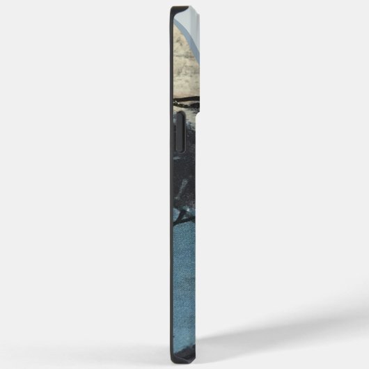 Abstrakt-graue Anfängermonogramm für gemischte Med Case-Mate iPhone Hülle (Rückseite / Rechts)