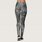Abstrakt-graue Diffusion Leggings (Rückseite)