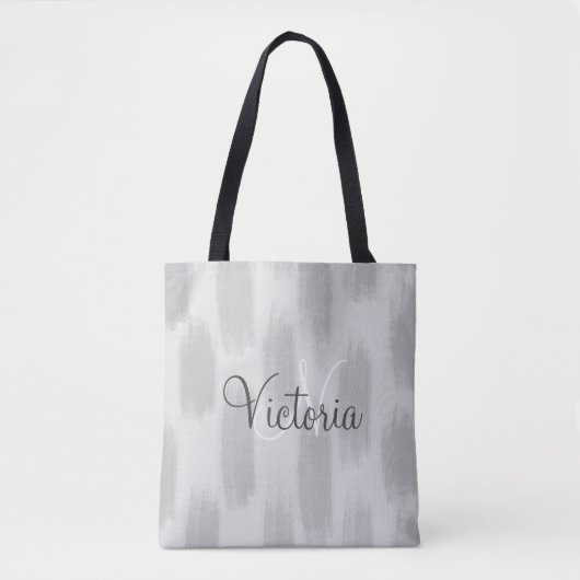 Abstrakt Graufarben, modern und modern Tasche (Vorderseite)
