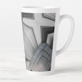 Abstrakt Gray Latte Tasse (Rechts)